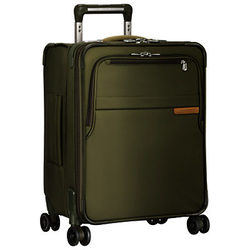 Briggs & Riley Baseline International Carry-On Expandable Wide Body Spinner Cabin Suitcase Olive